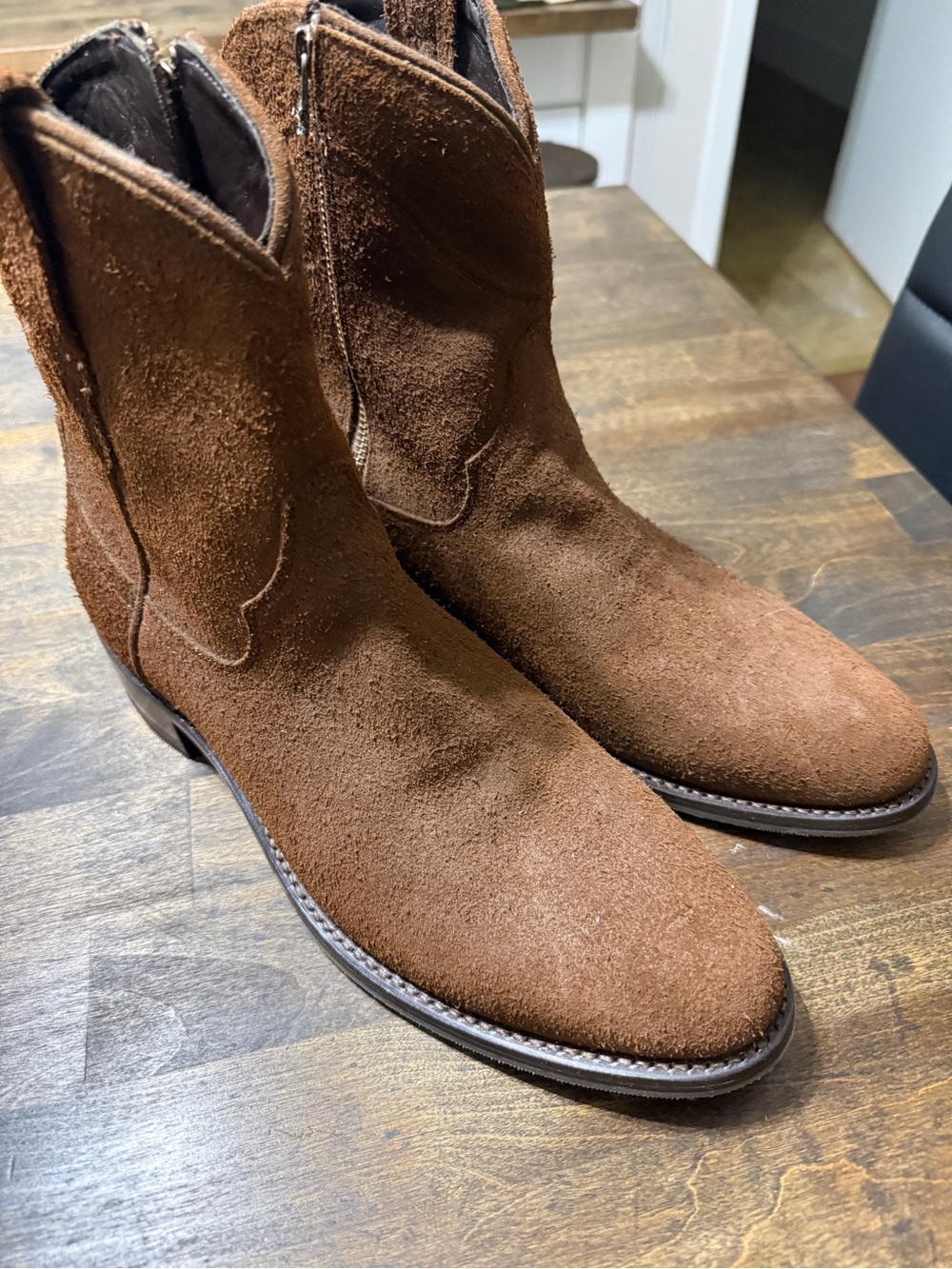 Tecovas The Dean Brown Suede Western Boots